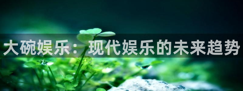 狗子28官网入口：大碗娱乐：现代娱乐的未来趋势