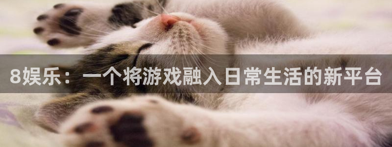 狗子282注册：8娱乐：一个将游戏融入日常生活的新平台